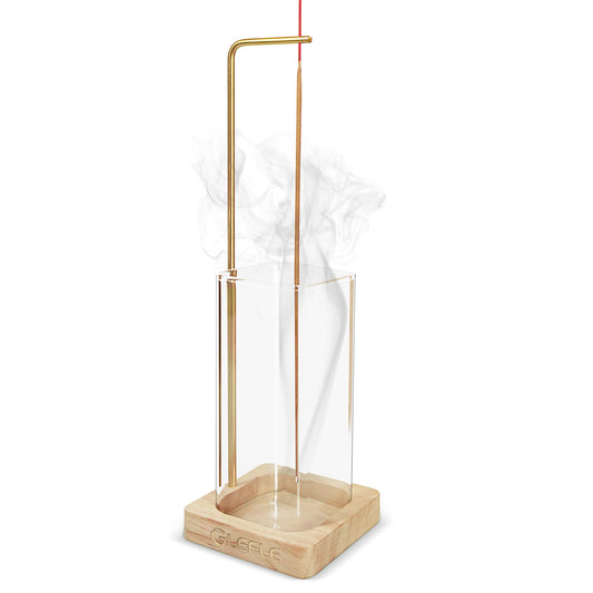 Upside Down Incense Burner with Easy Cleaning and Removable Ash Catcher - Ideal for Therapy, Yoga, Meditation, and Decorative Purposes in a Refreshing Yellow Color