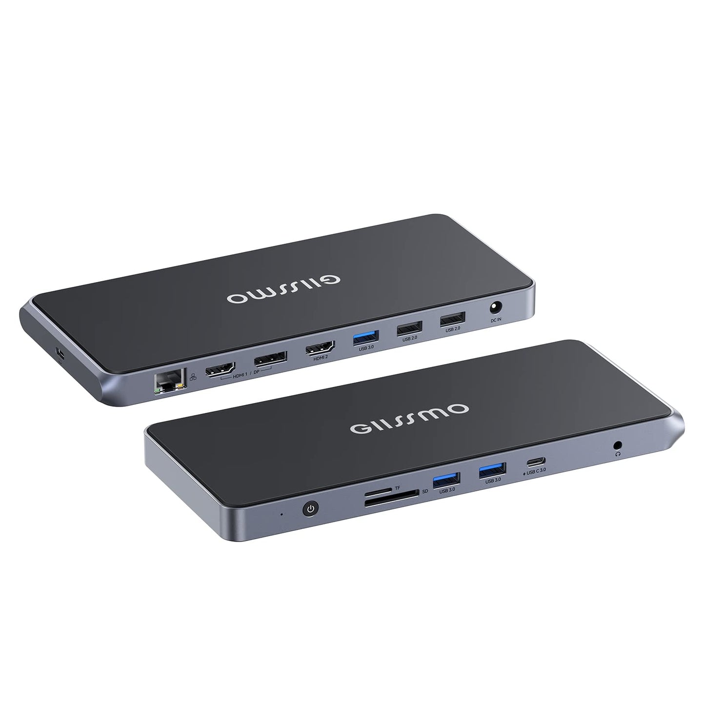 13-in-1 USB-C Laptop Docking Station 20W Charging Dual 4K HDMI & DisplayPort