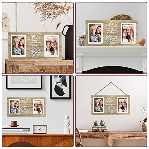 Cocomong Gifts for Grandma, Grandma Birthday Gifts Picture Frame, Grandma Gifts from Grandchildren, Granny, Nana Christmas Gifts - Holds 2 4x6 Inches Photos