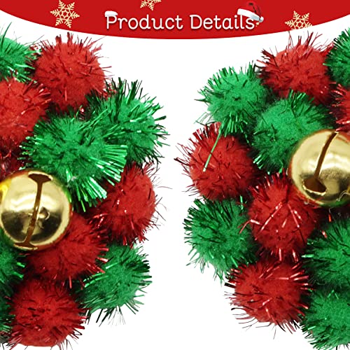 Suwyeth Christmas Rave Pasties For Women, Fun Reusable Pasties Nipple Cover 2 Pairs(christmas bell-6)