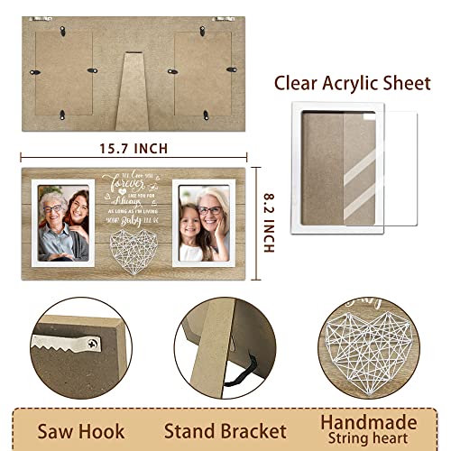 Cocomong Gifts for Grandma, Grandma Birthday Gifts Picture Frame, Grandma Gifts from Grandchildren, Granny, Nana Christmas Gifts - Holds 2 4x6 Inches Photos