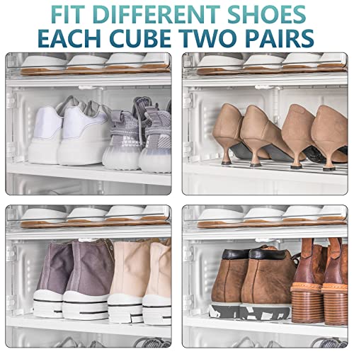 Maximize Storage with a 28-Pair Shoe Organizer Cabinet Rack for Entryways and Closets