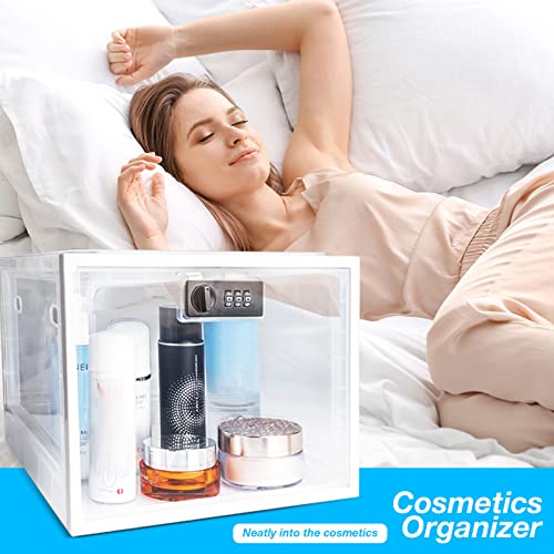 Versatile Transparent Lockable Box: Perfect for Home, Office, Fridge - Odorless, Durable Storage for Safety & Organization