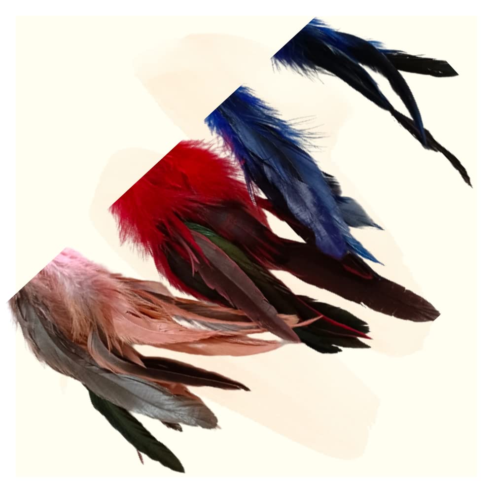 3pcs Handmade Bohemian/Tribal Feather Hair Clip Set
