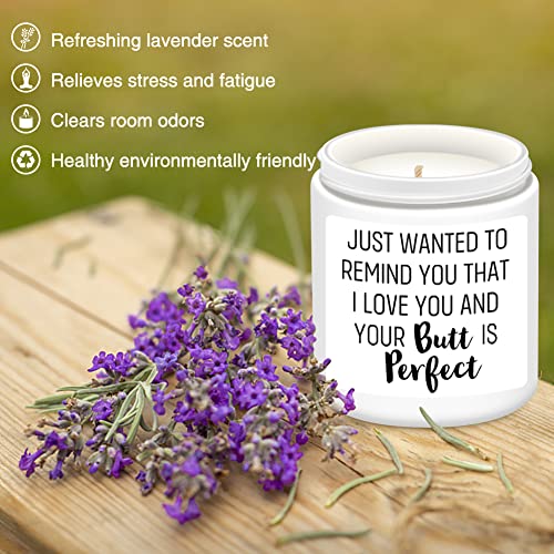 Birthday Gifts for Women Her - Funny Romantic Gifts for Her Birthday Anniversary Thanksgiving Christmas Gift for Girlfriend Wife BFF Friend Best Lavender Candle Gifts for Her (Love You)