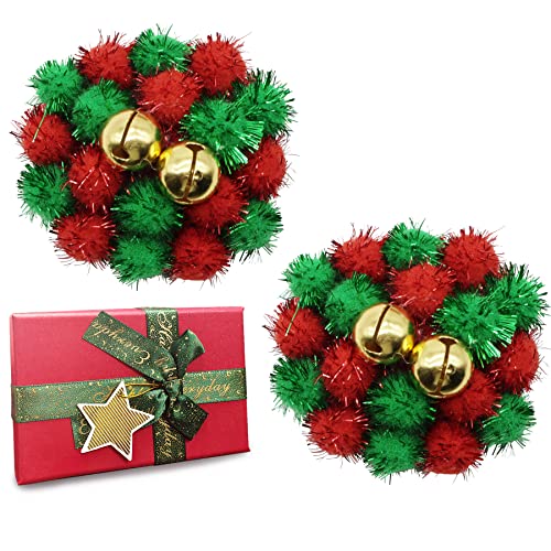 Suwyeth Christmas Rave Pasties For Women, Fun Reusable Pasties Nipple Cover 2 Pairs(christmas bell-6)