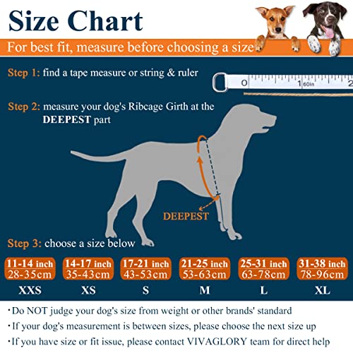 Vivaglory Ripstop Dog Life Vest, Reflective & Adjustable Life Jacket for Dogs with Rescue Handle for Swimming & Boating, Blue, L