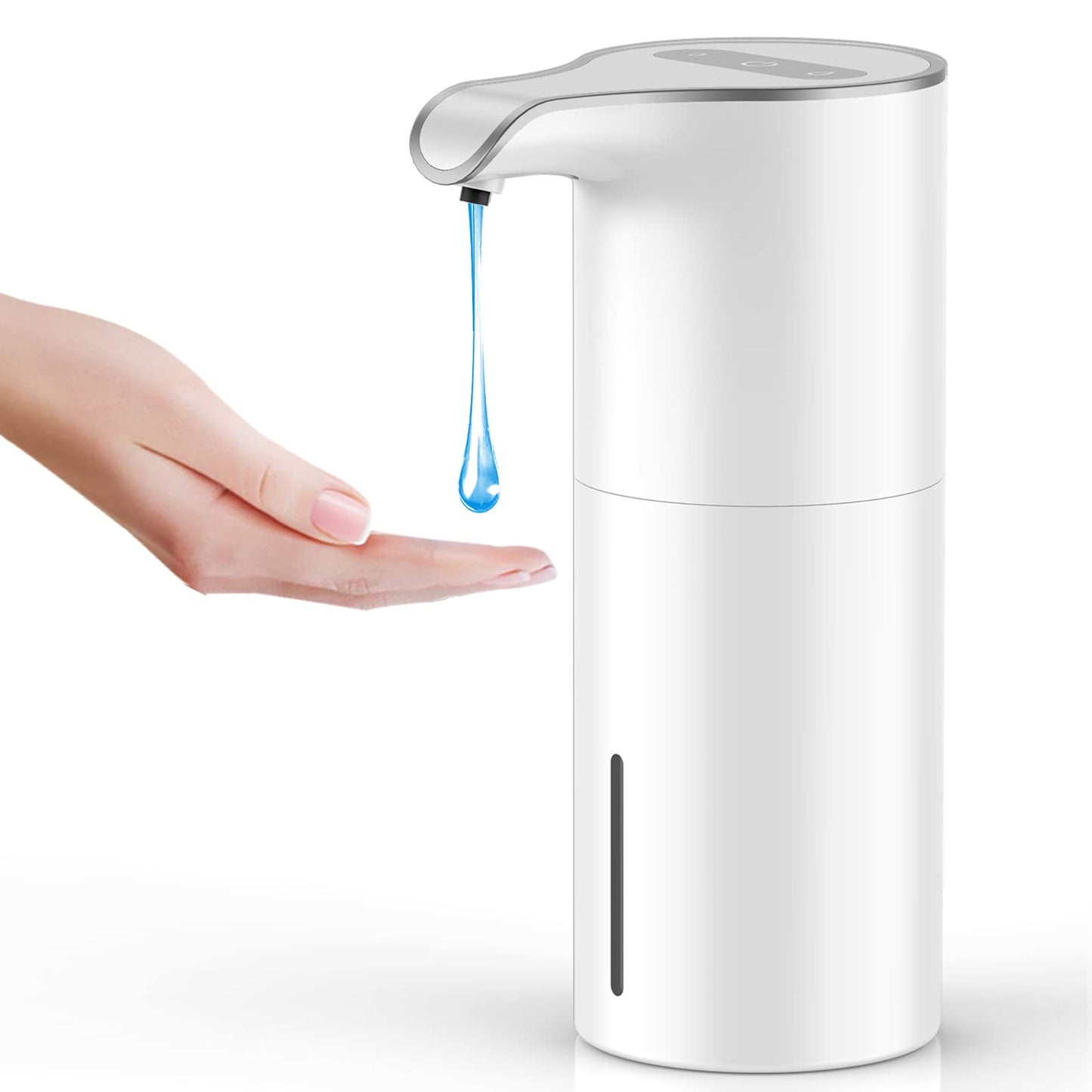 USB-C Rechargeable 15.37oz/450mL Automatic Motion Sensor Liquid Soap Dispenser