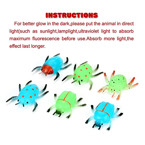 Axbotoy 24 Packs Glowing Bug Toys Valentines Day Gifts Cards for Kids with Valentine Classroom Exchange Party Favors Valentines Day Gifts for Boys Girls Toddlers