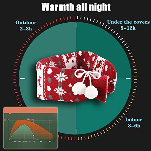 2L Large Natural Rubber Hot Water Bottle - Perfect for Pain Relief and Cozy Nights