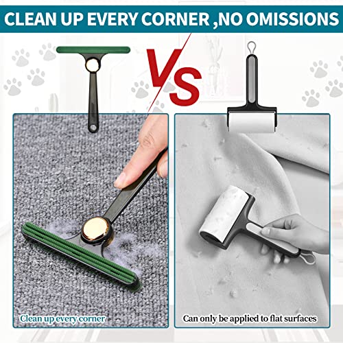 Pet Lint Remover, 4 Piece Set Best Pet Lint Remover, Dog Hair Remover Multi Fabric Edge and Carpet Scraper - Lint Cleaner for Furniture, Sofa, Carpet, Car, Clothes and Bedding