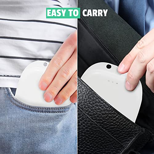 Mrs. Odonto Retainer Case - Pack of 2 - Odorless Mouth Guard Case - Ventilated, Durable & Hygienic for Carrying and Protecting Braces, Dentures & Aligners - 3.14 x 3.14 x 1.1 - (White)