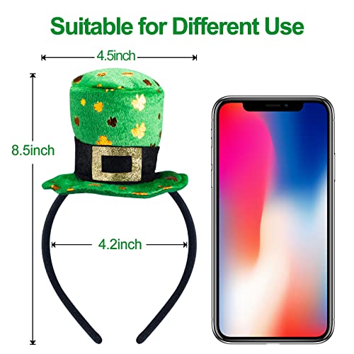DoeDoe St. Patrick's Day Headbands green headband Set of 4, Woman Man and Kids St Patrick’s Day Costome Green Headbands Green Ireland Costume Hair Accessories for Adults and Children