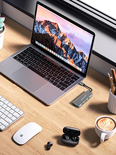 USB C Hub Docking Station USB Hub 4 in 1 with 4 USB 3.0 Ports Working for Windows and MacBook Pro AHALEA USB C Hub