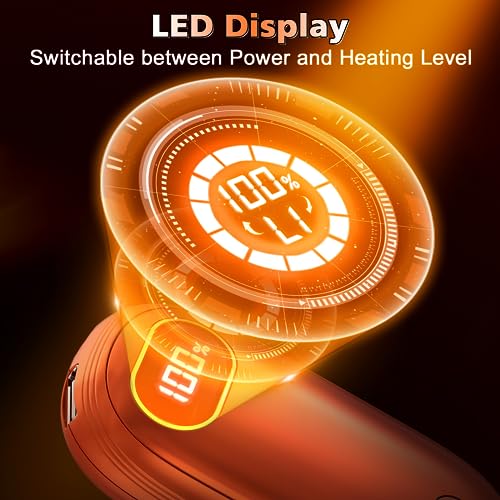 Stay Cozy with 7000mAh Rechargeable Electric Hand Warmer - 18Hrs of Warmth, Up to 131℉ Heating, Ideal for Golf, Raynauds, Camping