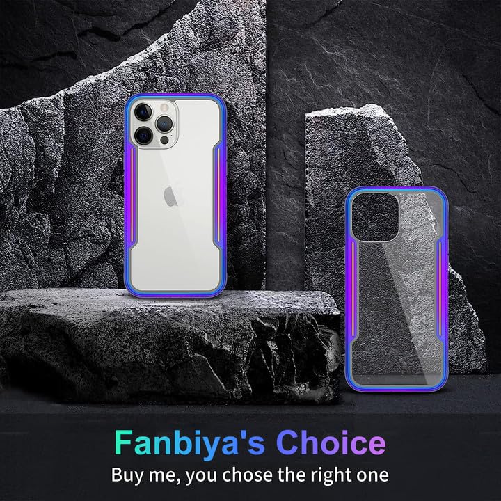 Blue/Purple Shockproof Military-Grade TPU Metal iPhone 13 Pro MagSafe Cas