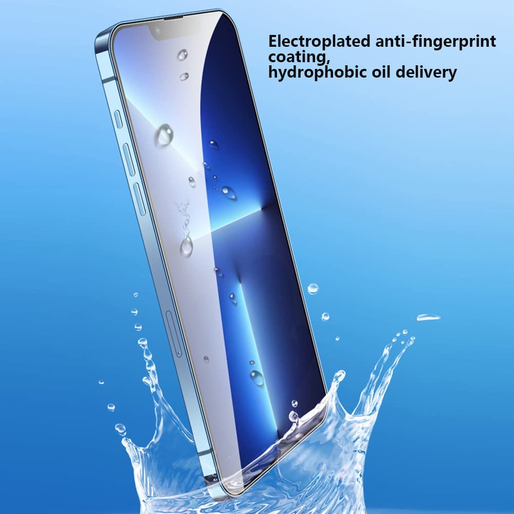 2pk iPhone 14 Pro Privacy Tempered Glass Screen Protector w/ Auto Alignment Kit