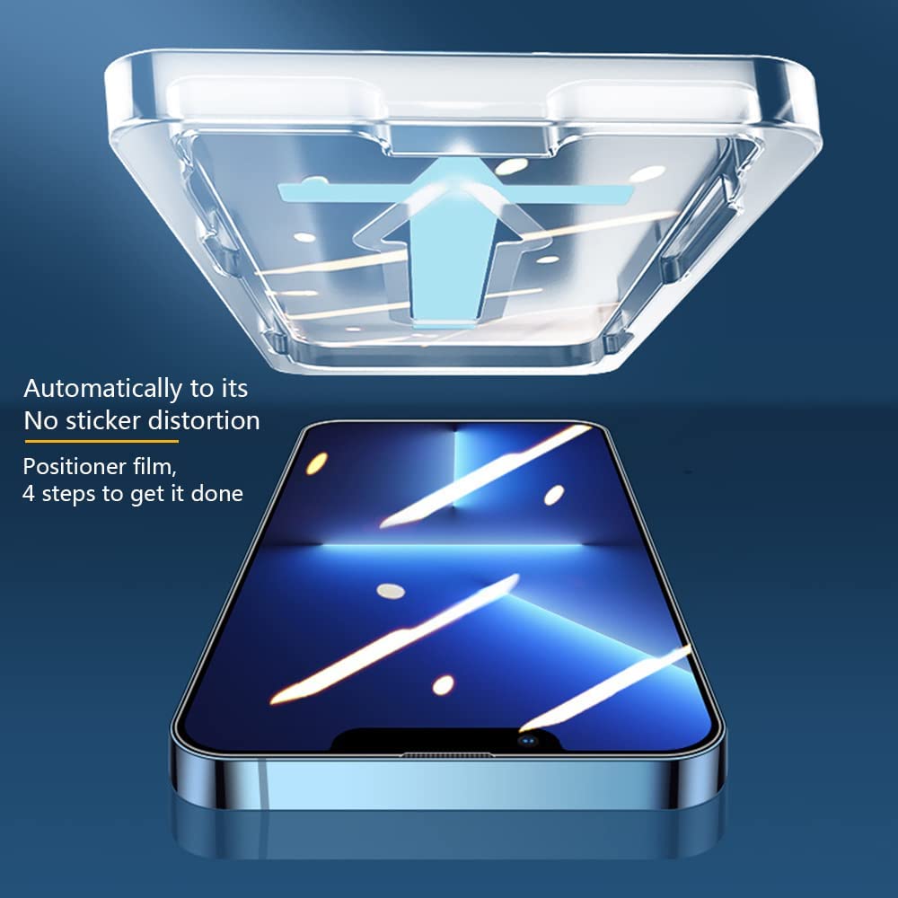 2pk iPhone 14 Pro Privacy Tempered Glass Screen Protector w/ Auto Alignment Kit