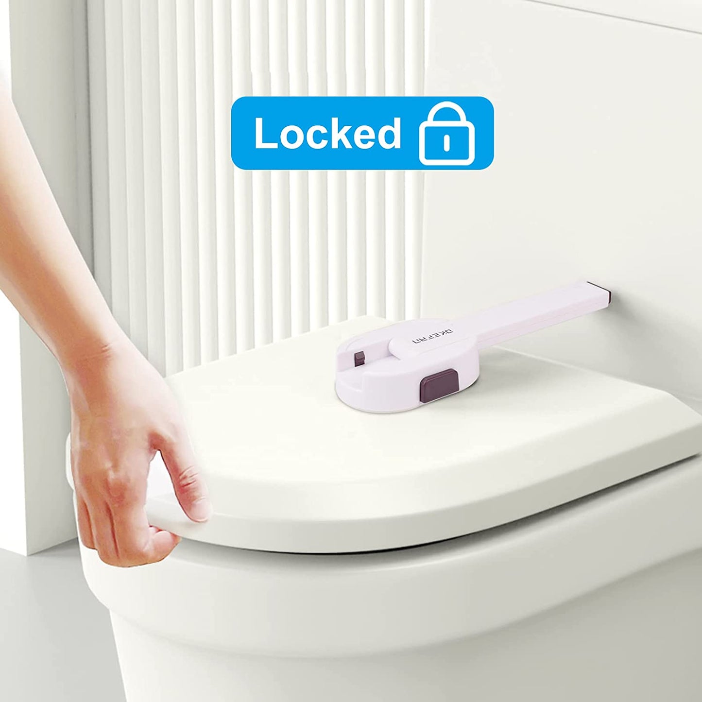2pk No Drill Adhesive Baby/Child Toilet Seat Safety Lock