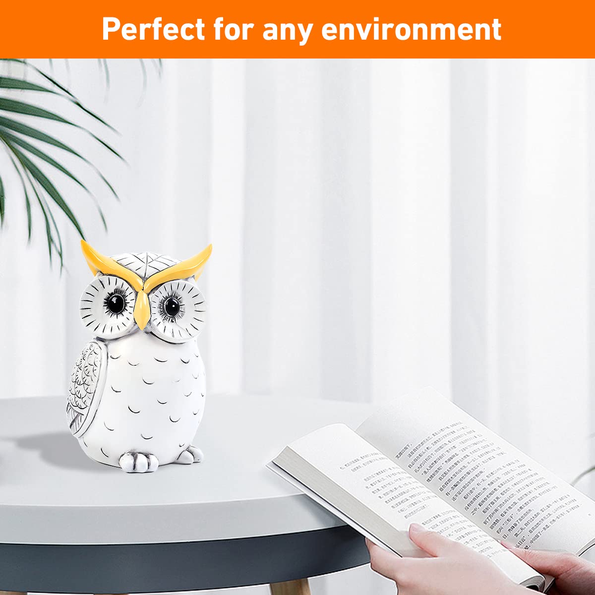 Magnetic Owl Statue for Home Decor Accents/Key Holder/Desk Organizer