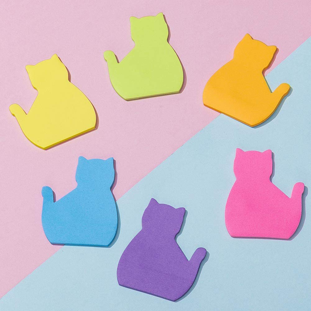 360 Sheets Cat Sticky Notes Set: Unique Cat Lover Gifts, Cute Office Desk Accessories for Work & School - Perfect for Organizing & Decorating