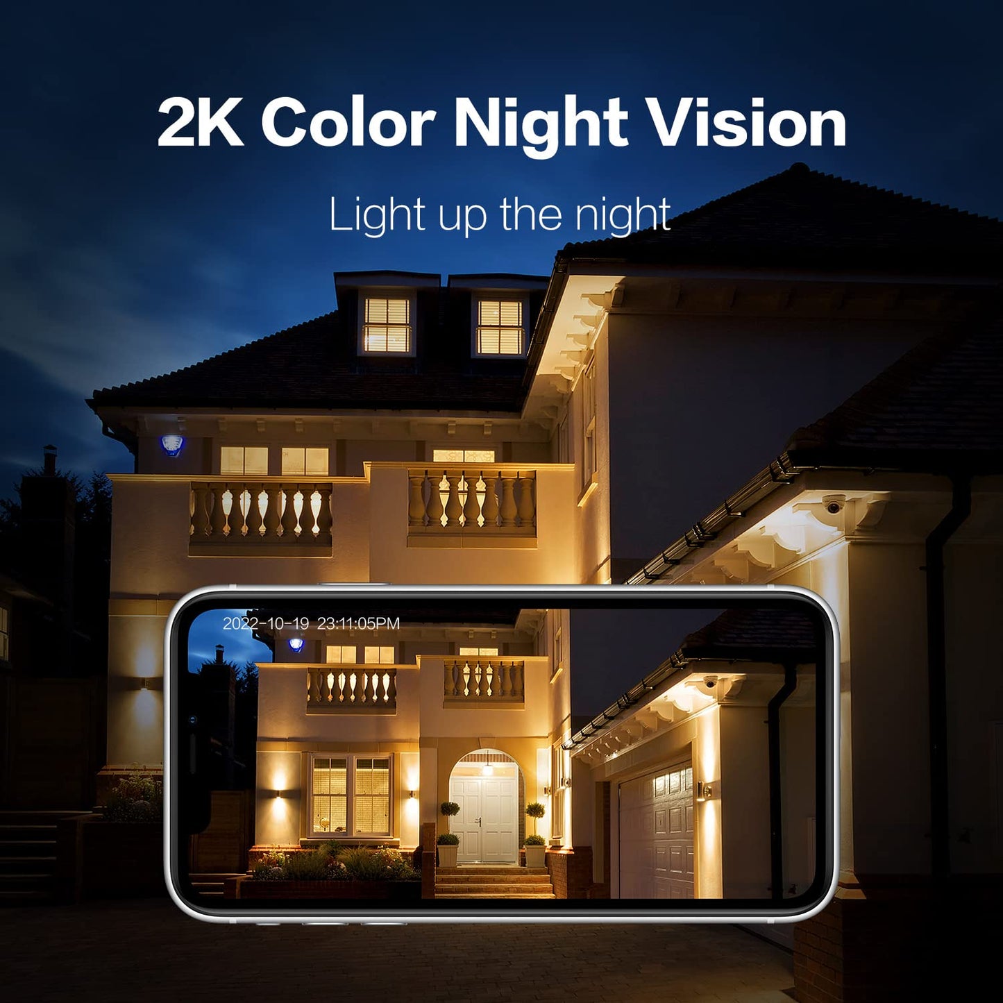 Wireless Outdoor Security Camera - 2K, Pan-Tilt 360°, Battery Powered, 2-Way Talk, 3MP PTZ, WiFi, Cloud/SD Storage, Color Night Vision, Spotlight, Siren, IP65 Waterproof, Smart AI Detection, Device Sharing