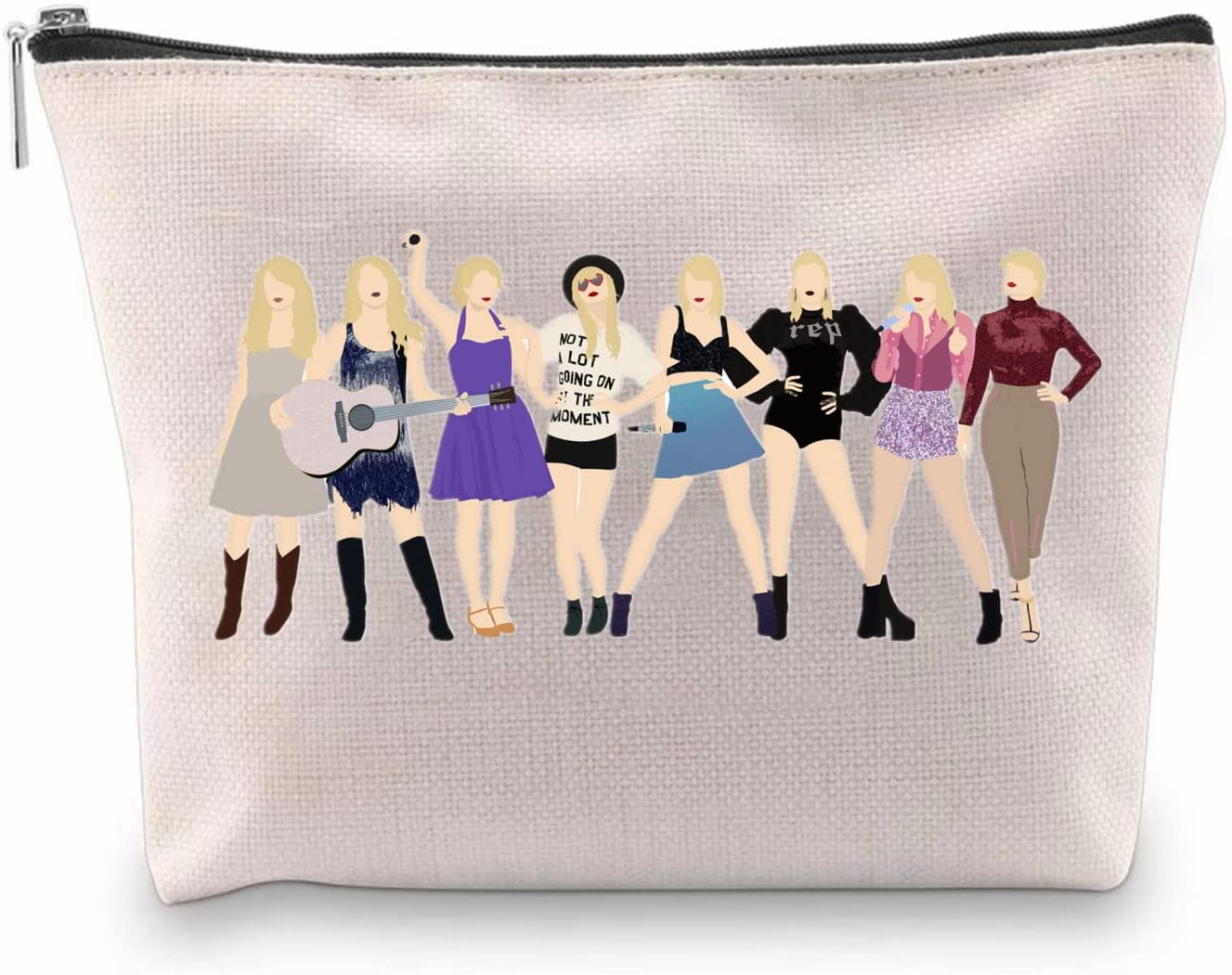 Singer/Music Lover Makeup Bag/Cosmetics Bag/Toiletry Organizer Zipper Pouch