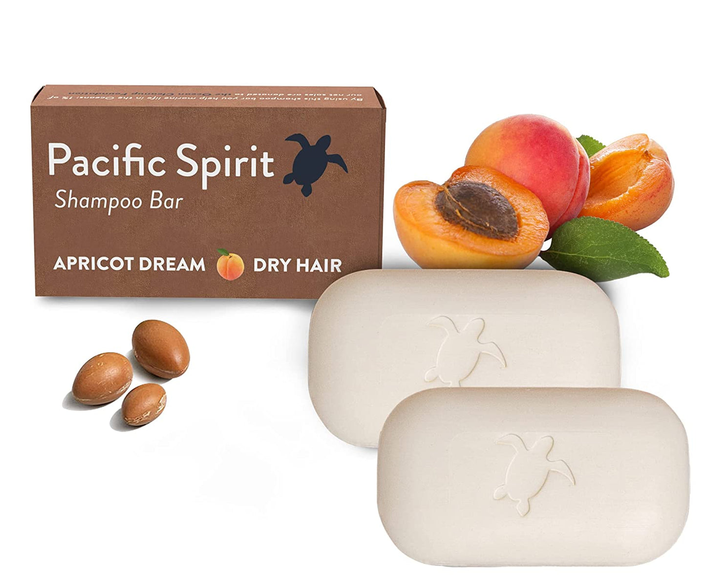 2pk 7.06oz Shampoo Bars w/ Argan Oil & Apricot SLS/Sulfate-Free/Zero Waste/Vegan