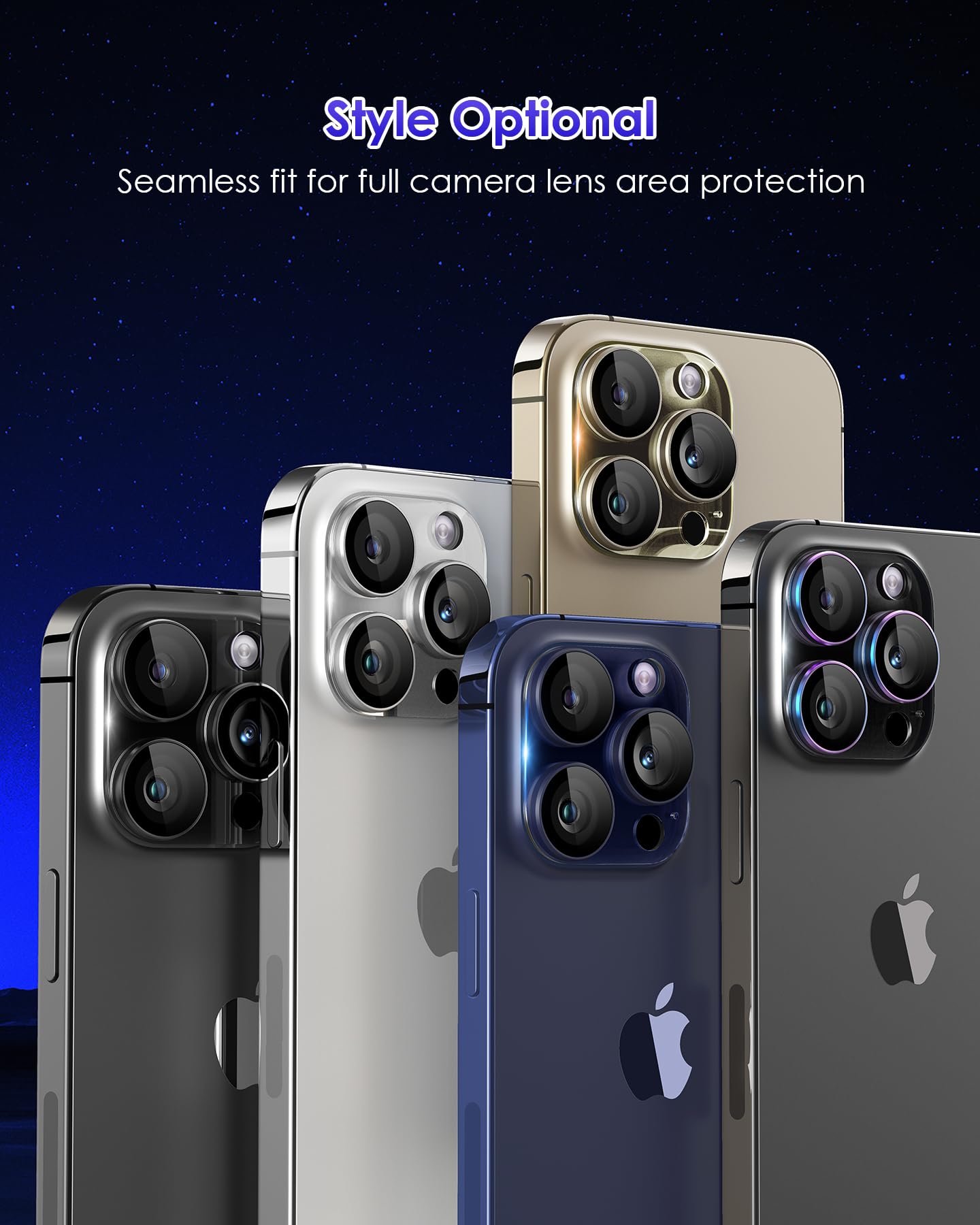 Ultimate Protection for Your iPhone 15 Pro/Pro Max Camera Lens: Discover the Resilience of 9H Tempered Glass Combined with an Acrylic and Aluminium Alloy Ring in Classic Black