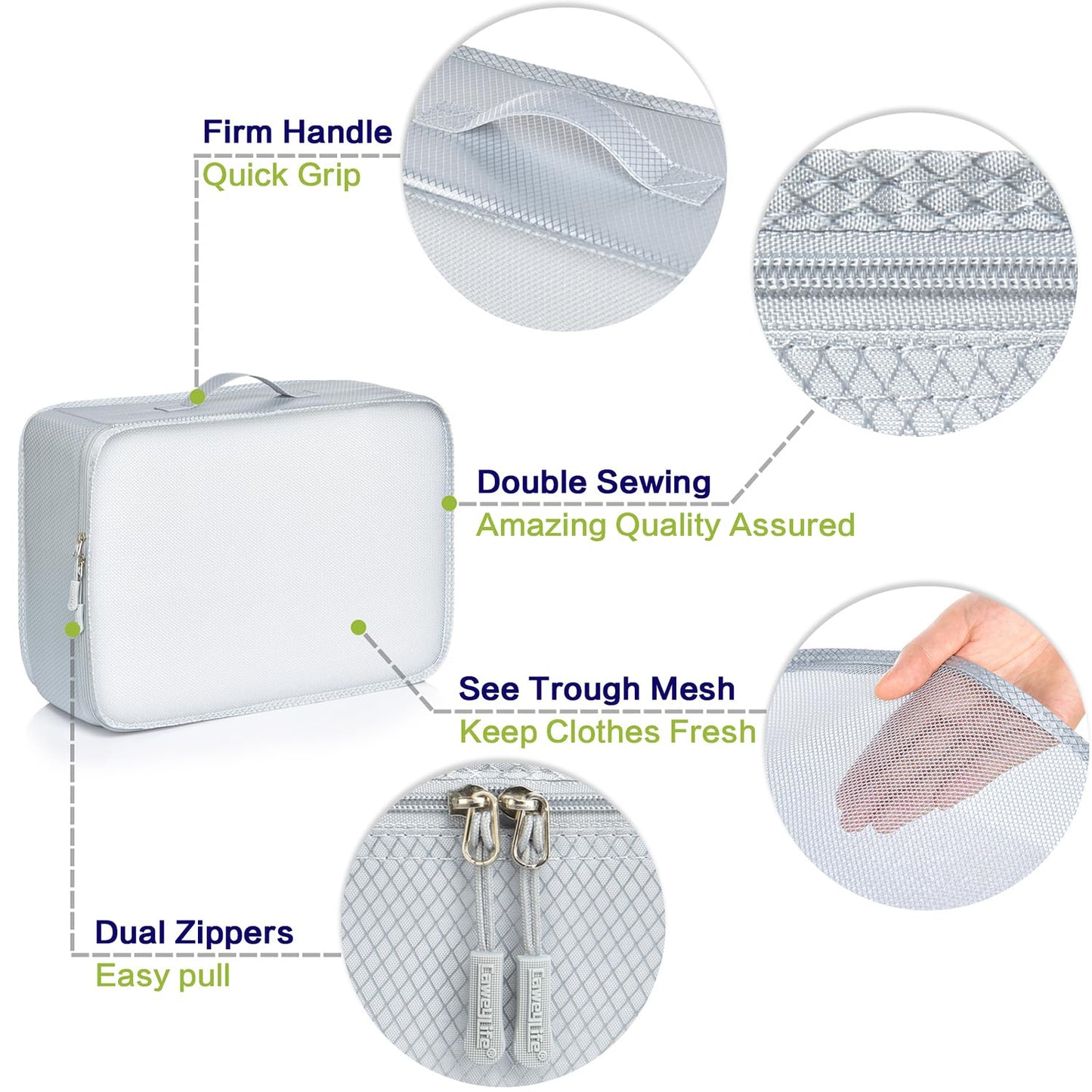 10-Piece Travel Packing Cubes Set: Organize Easily for Every Trip & Adventure