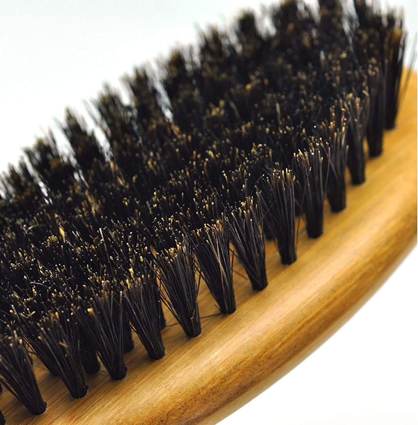 Japanese Design Natural Bamboo Boar Bristle Dog/Cat Brush for Shedding
