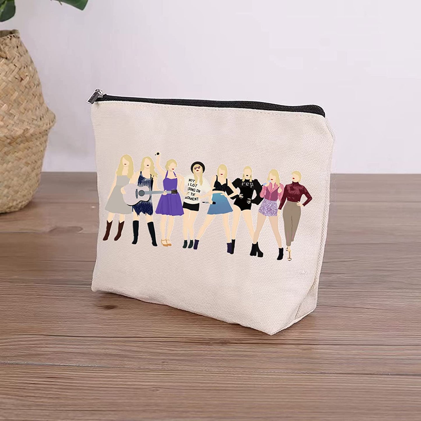 Singer/Music Lover Makeup Bag/Cosmetics Bag/Toiletry Organizer Zipper Pouch