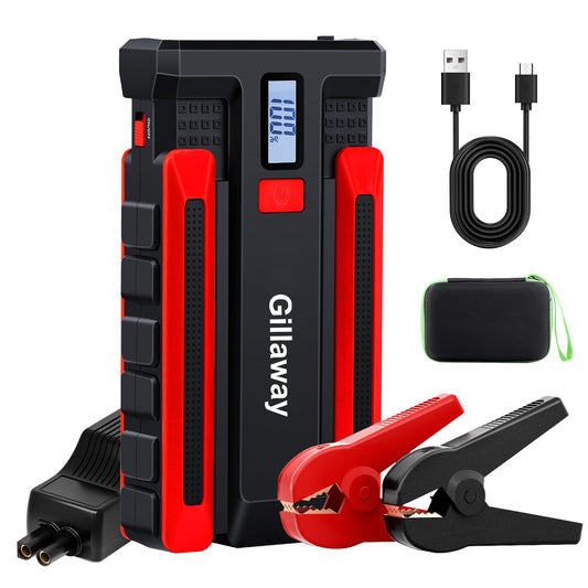 1500A Peak Jump Starter Battery Pack: Portable, Multi-Vehicle Compatible, Advanced Safety Features, USB, LED Light - Perfect for Cars, Trucks, Boats, RVs