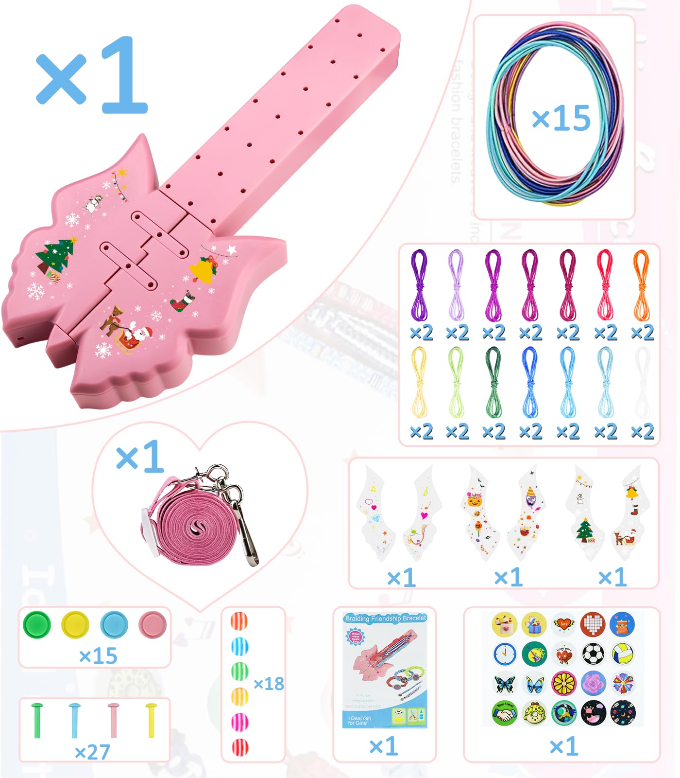 Friendship Bracelet Kit for Girls Ages 7-12 | DIY Craft & Travel Activity Set