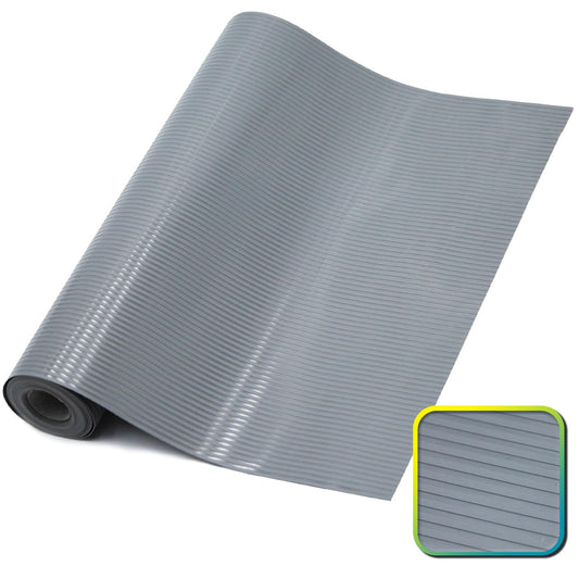Shelf Liner, Non-Slip for Cabinets & Drawers, Gray 11.8" x 9.8 FT, Waterproof, Easy to Cut & Install, BPA-Free, Protects Surfaces, Ideal for Kitchen, Fridge & More.