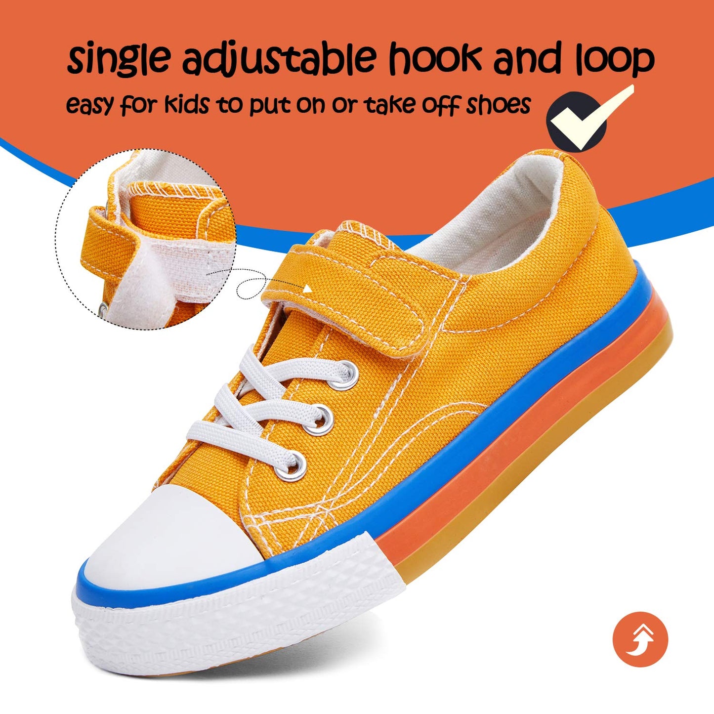 Toddler Canvas Sneakers Size 6: Stylish, Safe, Comfortable