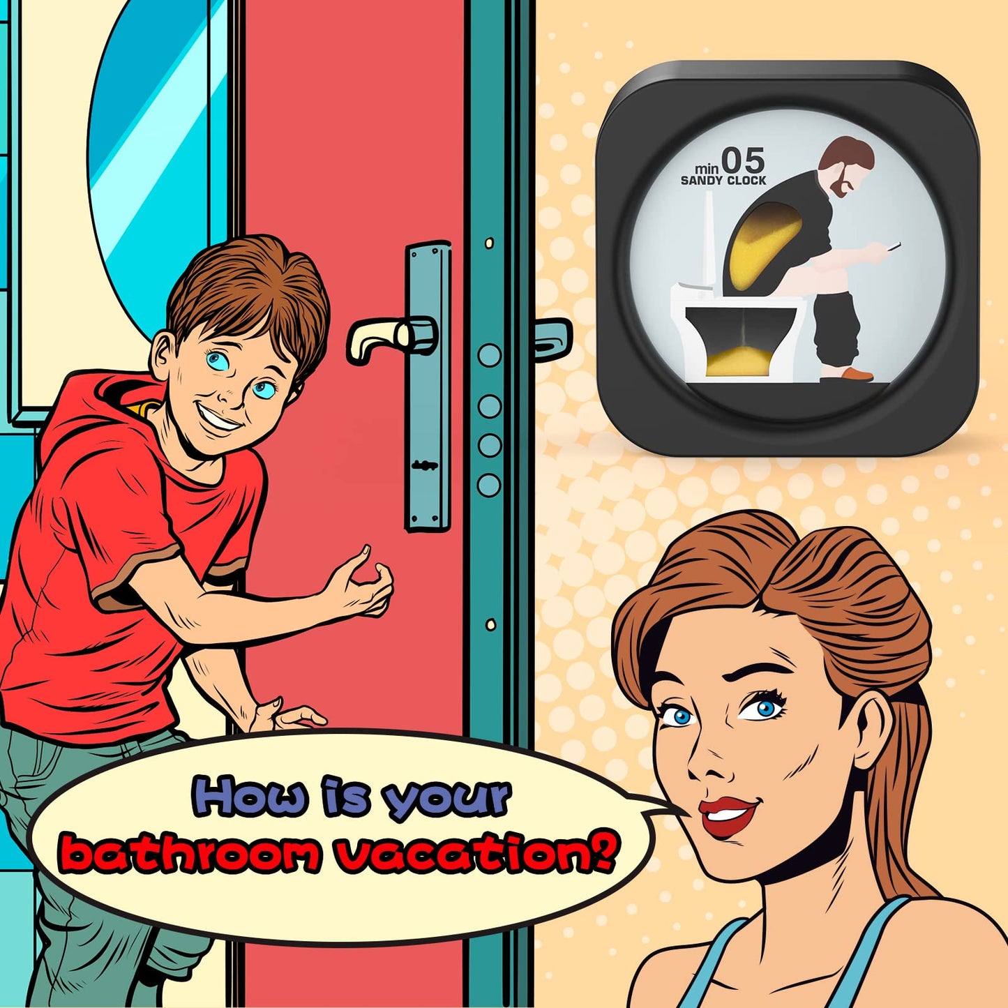 Hilarious Toilet Sand Timer - Perfect Christmas & Birthday Gag Gift for Men, Dad, Husband, Boyfriend