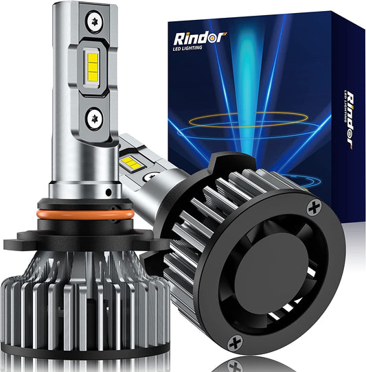 2pk 9006/HB4 Waterproof LED Headlight Bulbs 80W 15000 Lumens 6500K Cool White