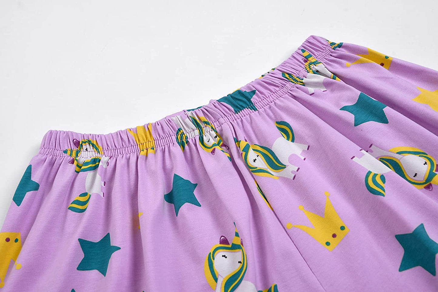 Size XS Unicorn T-Shirt & Shorts Pajamas Set