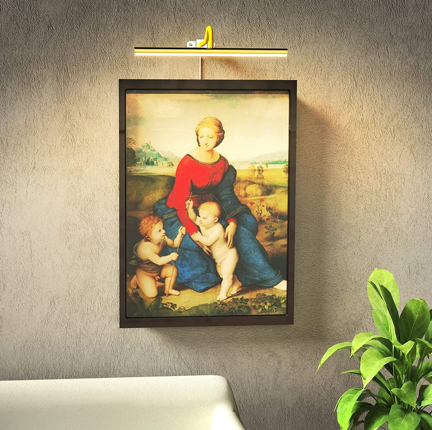 16.6" 10W Dimmable LED Metal Art/Picture Lamp w/ Gooseneck Arm & 3 Light Modes