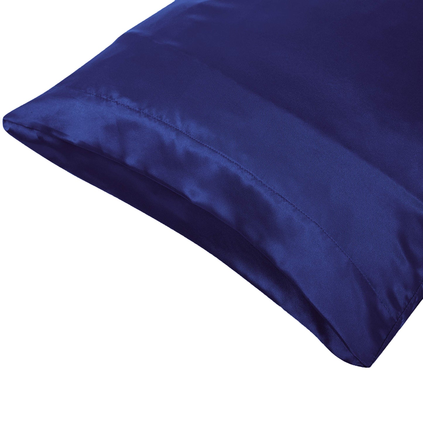 20"x54" Navy Blue Super Soft Silky Satin Body Pillow Cover w/ Envelope Closure