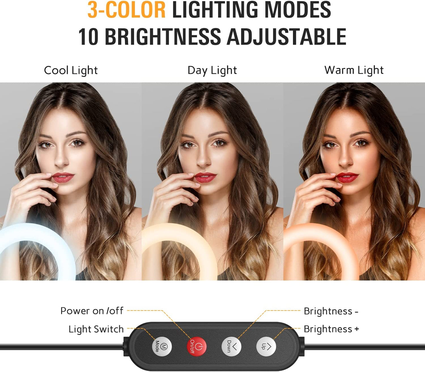 6.5" Clip-On Video Conference Ring Light for Zoom/Remote Working/Live Streaming